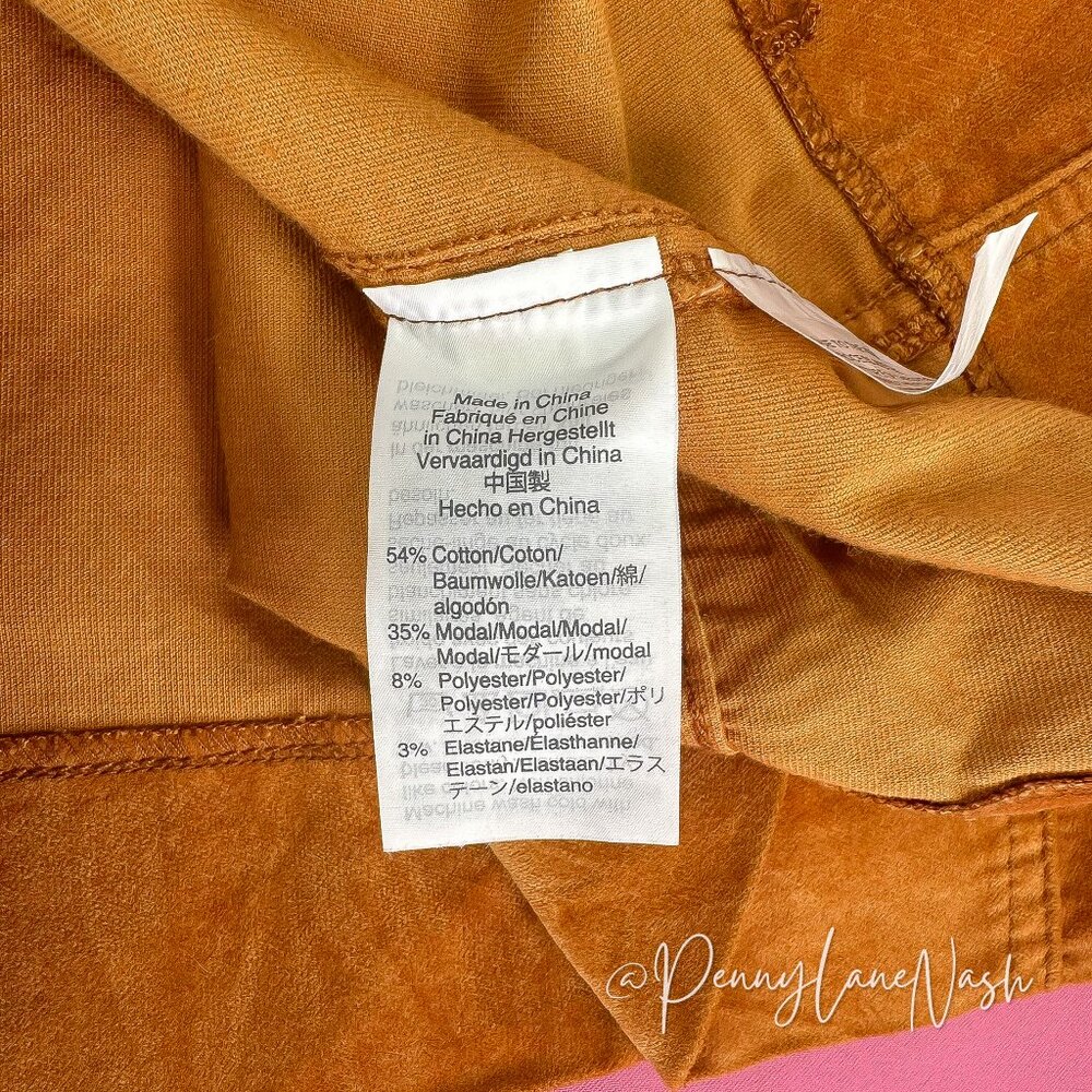 Madewell Velveteen Button Front A-Line Mini Skirt golden pecan - Picture 11 of 12